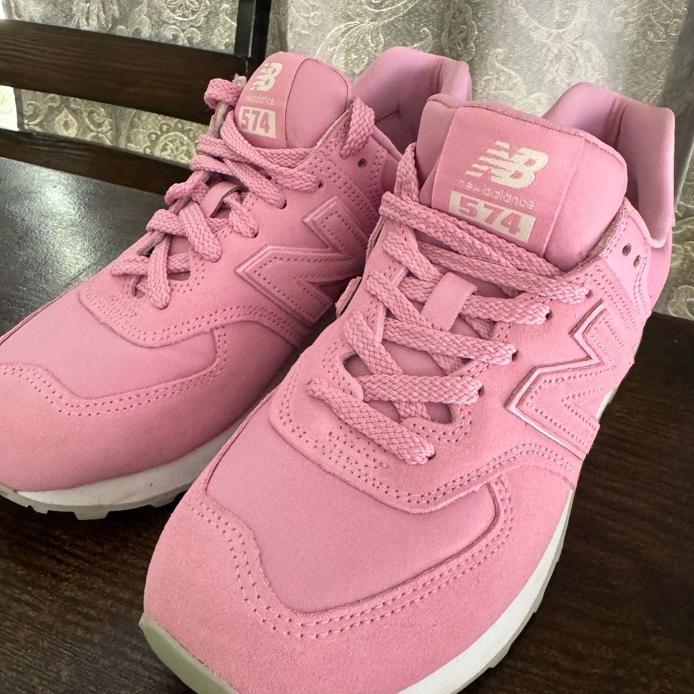 New Balance Women's Pink 574 Casual Sneakers